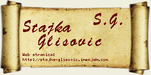 Stajka Glišović vizit kartica